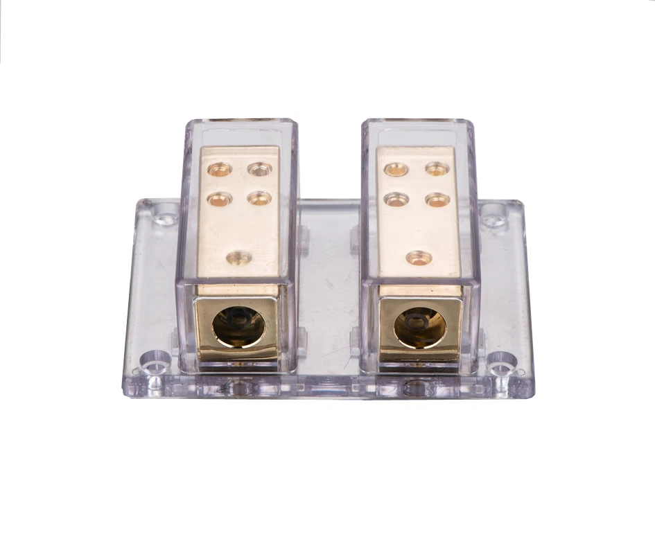 A4A 2X4 Gauge To 8 X 8 Gauge Power/Ground Distribution Block Car Audio SKPD-12 - Image 1 of 4