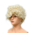Short Platinum Blond Afro Curly Pixie Cut Wig Synthetic Hair for Women Party Wig