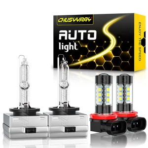 For Cadillac XLR 2004-2008 LED HID Headlight Bulbs Hi-Low + Fog Light Combo - Picture 1 of 12