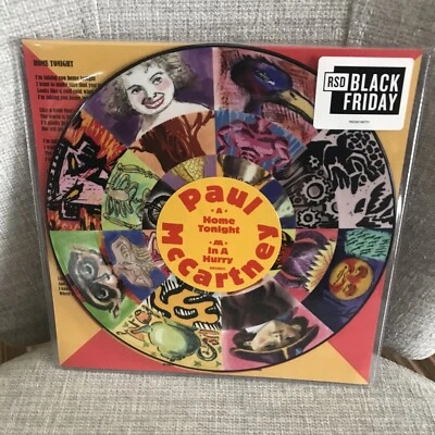 Paul McCartney HOME TONIGHT / IN A HURRY New VINYL PICTURE DISC 7" SINGLE - Image 1 of 2