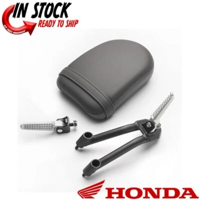 KIT ASIENTO PASAJERO HONDA Y ESTRIBA NEGRO 2023-2024 REBEL 300 500 OEM NUEVO GENUINO Foto 1 de 4