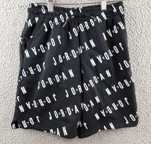 Jordan Jumpman Essentials All Out Print Shorts Boys M Black Drawstring Waist~ - Picture 1 of 13