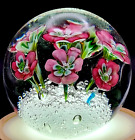 MURANO PAPERWEIGHT Ferro & Lazzarini Fairy Lilly Floral Lampwork VENICE VINTAGE