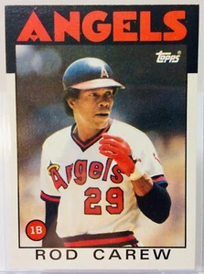 1986 Topps Baseball #400 ROD CAREW Baseball Card - California Angels - MINT - Picture 1 of 7