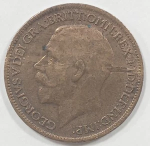 GREAT BRITAIN coin Farthing 1919 XF Choice Extremely Fine - Picture 1 of 2