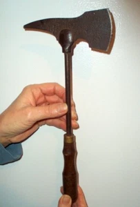 🔥 FIREMAN ? NATIVE AMERICAN ? PRIMITIVE ANTIQUE TOMAHAWK AXE CHOPPING TOOL - Picture 1 of 24