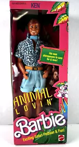 Vintage 1988 Animal Lovin Ken Boyfriend Barbie Puppe #1351 Schimpanse Affe Neu - Bild 1 von 9