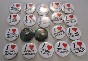 20 Michael Jackson Vintage Pins Pinback Button 2" Badge - Love & Thriller - Picture 1 of 5