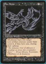 The Abyss Legends VERY HEAVILY PLD Black Rare MAGIC CARD (ID# 248322) ABUGames