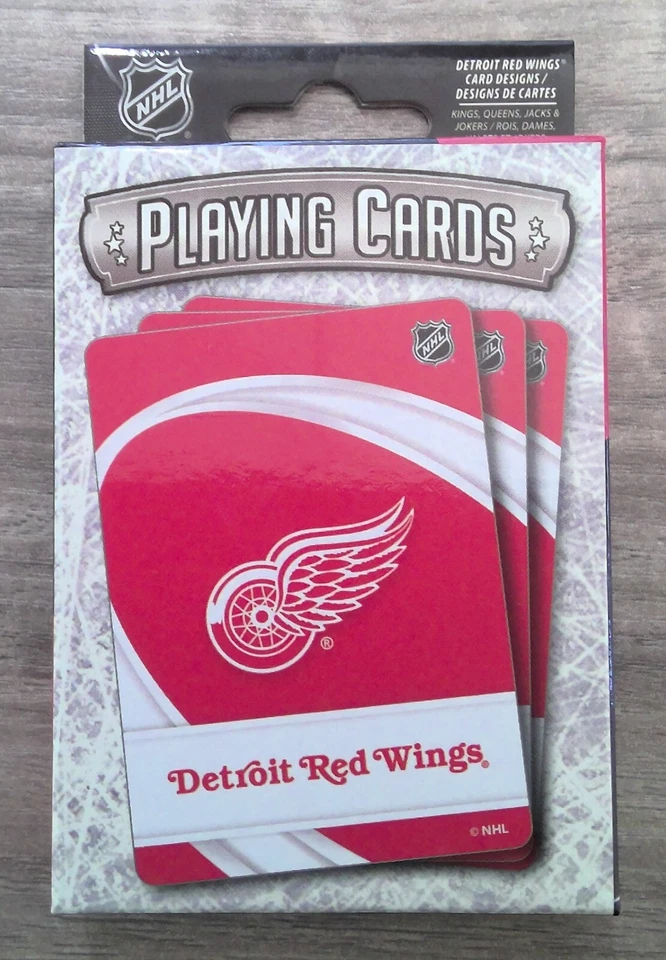 MasterPieces - Detroit Red Wings - NHL Playing Cards - 54 Card Deck