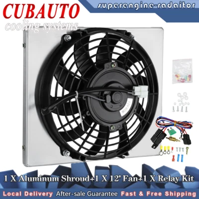 Ventilador de 12"" + relé de cubierta apto para Artic Cat Prowler VLX TBX 700, 2015 Arctic Cat XR 500 Foto 1 de 4