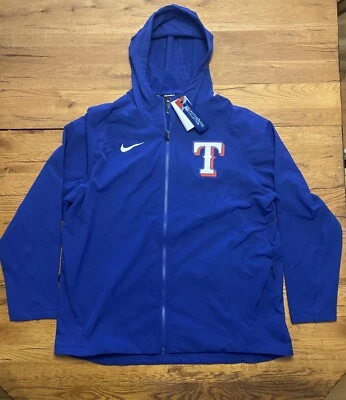 Nike Texas Rangers Authentic Collection Dugout Full-Zip Fleece Jacket Men’s 2XL - Image 1 of 4