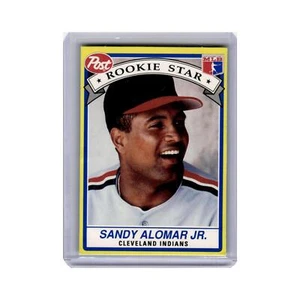 Sandy Alomar Jr. 1991 Post Cereal #6 Cleveland Indians Baseball Card NM - Picture 1 of 3