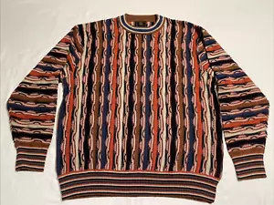 F/X Fusion 3D Sweater Men’s XL Coogi Style Cosby Multicolor - Picture 1 of 9