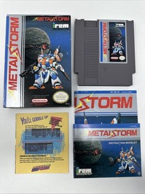 Metal Storm (Nintendo NES) COMPLETE CIB TESTED & WORKING W/ POSTER!