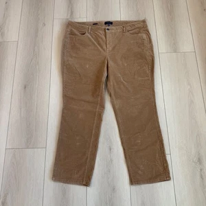 Talbots Woman Petites 20WP Heritage Corduroy Pants Tan Comfort Fit - Picture 1 of 8