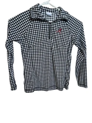 Alabama Crimson Tide Shirt Womens Medium Houndstooth NCAA Football Columbia Long - Image 1 of 4