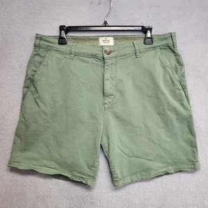 Marine Lagenlook Shorts Herren 36 grün Walk Chino adrett Freizeit Outdoor 7" Schrittlänge - Bild 1 von 11