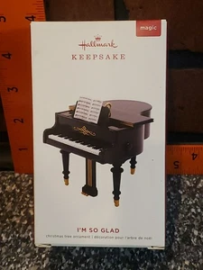 Hallmark Andenken Weihnachten 2019 Klavier musikalische Ornament (spielt I'm So Glad Jesus - Bild 1 von 10
