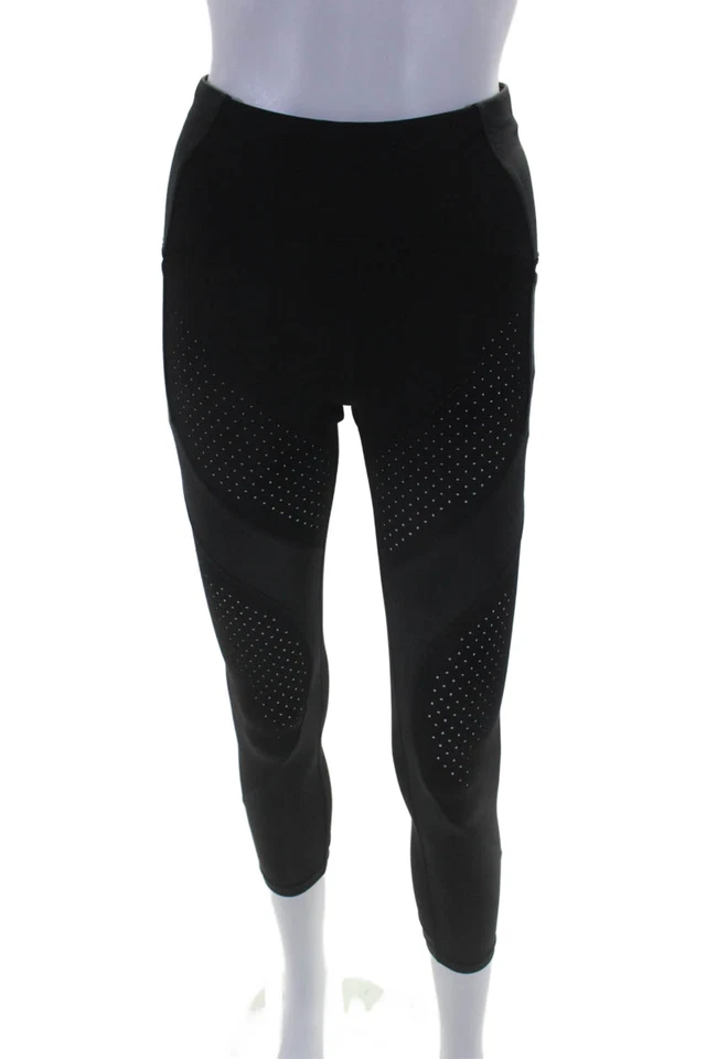 Leggings Lululemon Mujer Texturizados Forrados Ajustados Malla Inferior Negros Talla 6 Foto 1 de 4
