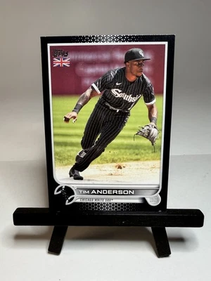 2022 Topps UK Tim Anderson Black Parallel /125 Chicago White Sox - Image 1 of 2