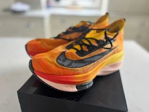 Nike Air Zoom Alphafly Next% Ekiden Orange/Black, Size U.K. 9.5 - Picture 1 of 5