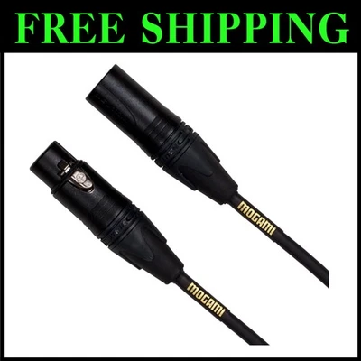 Pro XLR Quad Conductor Cable 3ft - Gold Contacts, Noise-Free - Image 1 of 2