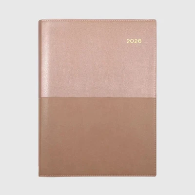 2026 Diary Collins Vanessa A5 Week to View WTO Rose Gold 385.V49 - Image 1 of 4