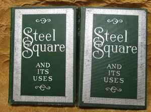 Juego de libros de tapa dura STEEL SQUARE and Its Uses de 1907 con planos de casa - Imagen 1 de 16
