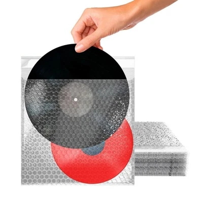 10 - 12x11.5 Clear Bubble Out Bags Self Seal Bubble Pouches Bags - Image 1 of 4