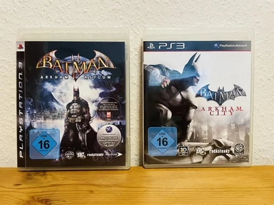 PlayStation 3 PS3 Spiel Batman Arkham Asylum 2009 Batman Arkham City 2011 FSK 16 - Bild 1 von 2