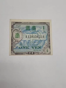 1944 JAPANISCHE EIN YEN MILITÄRWÄHRUNG BANKNOTE WWII - Bild 1 von 4