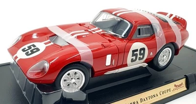 Road Signature 1/18 Scale Diecast - 92408 1965 Shelby Cobra Daytona Coupe Red - Image 1 of 4