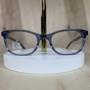 Flower Maggie Eyeglass FRAMES ONLY Women's 6003 Crystal Blue Full Rim 50-19-140 - Picture 1 of 12