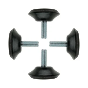 Piedini di livellamento scorrevole per mobili M8 x 25 x 40 mm regolazione pad per gambe armadio confezione da 4 - Foto 1 di 8