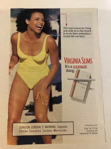 Virginia Slims Cigarettes 1997 anuncio impreso vintage pa51 - Imagen 1 de 3