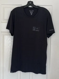 Pelagic Men's Aquatek Icon 50+ UPF Short Sleeve Black Fishing Tee Shirt Large - Picture 1 of 8