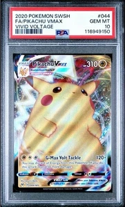 Pikachu VMAX #044 - 2020 Pokémon Sword & Shield Vivid Voltage - PSA 10 ⚡️⚡️⚡️ - Bild 1 von 2