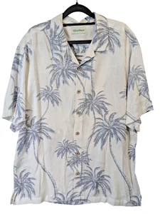 Karibik Herren Gr. L Tropenhemd leicht Knopfleiste Island Hawaii Palme - Bild 1 von 13
