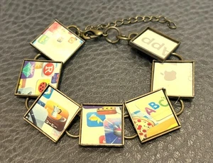 Pulsera de azulejos Apple Tech de tecnología informática vintage Y2K - Imagen 1 de 9