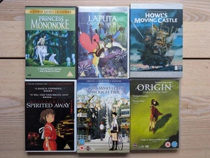 6 X Studio Ghibli + Anime DVD Lot Bundle Collection - Picture 1 of 1