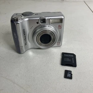 Canon PowerShot A550 7.1MP Digitalkamera - Silber Gebraucht Getestet - 8GB SD - Bild 1 von 11