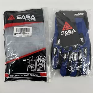 Motorcross Racing Gloves Motorbike Motorcycle Go-Kart Cycling Scooters Blue XL - Picture 1 of 5