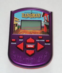 Milton Bradley 2002 Hangman Handheld WORKING R4932