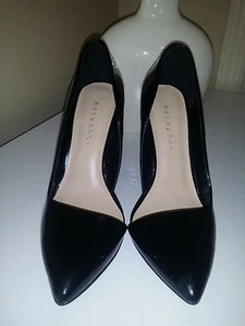 Metaphor SYMM Women's Black Cutaway Pumps High Block Heels Shoes Sz. 6,5M (EU38) - Picture 1 of 12