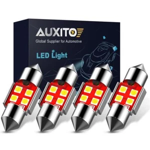 4pcs CANBUS AUXITO Festoon 31MM DE3175 LED Map/Dome Interior Light Bulbs 6000K E - Picture 1 of 10