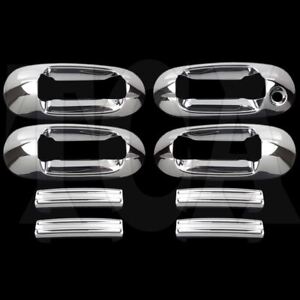 FOR FORD EXPEDITION 03-08 09 10 11 12 13 14 15 16 17 CHROME 4 DOOR HANDLE COVER