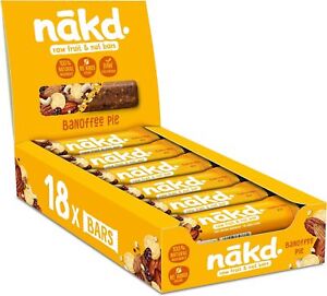 Nakd Banoffee Pie Natural Fruit Nut Bars Vegan Gluten Free Healthy Snack 18 bars