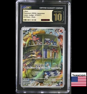 Pristine CGC 10 Litten AR 075 sv5M Cyber Judge Japanese Pokemon Card psa - Bild 1 von 1