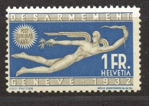 Suiza 1932 Paz, 1 fr. Estampillada sin montar, excelente - Imagen 1 de 1